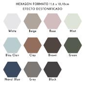 HEXAGONS DIFFERENT COLOURS - AZUL NAVAL