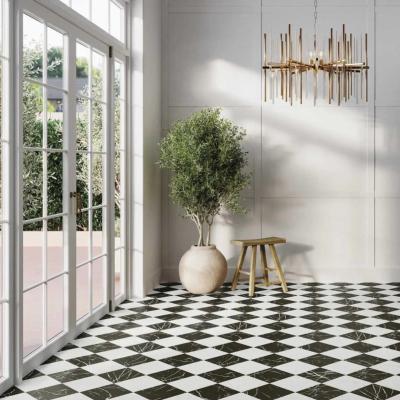 DAMERO CHESS EFECTO MÁRMOL Marquina 44x44cm