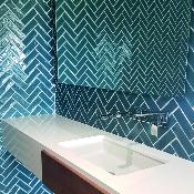 Formato Rectangular - BARRO ESMALTADO CHEVRON 5X15