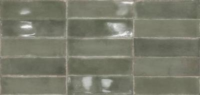 Azulejo Atlántico Olive Brillo 6,9x24cm