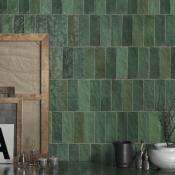 Azulejo Riad Green 6.5 x 20 cm
