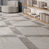 GRACE EFECTO MÁRMOL BLANCO Y GRIS 44x44cm