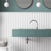 Azulejo Onda In Blanco Brillo / Mate 6,5x20cm