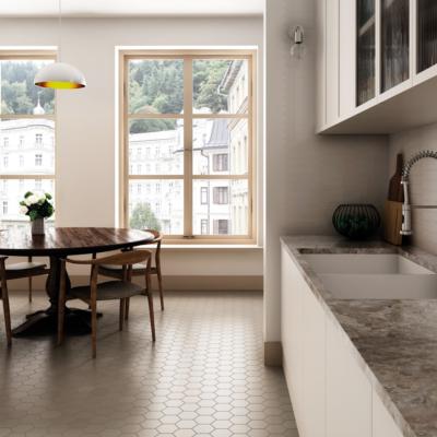 HEXAGONS DIFFERENT COLOURS - COLOR BEIGE