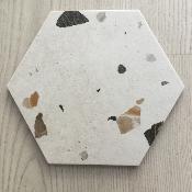 HEXAGONO TERRAZO SEVILLA WHITE