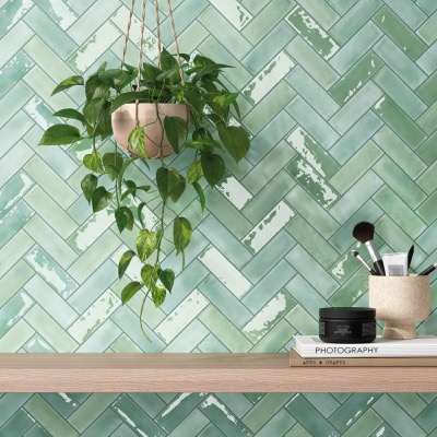 Azulejo Beret Moss Brillo / Mate 5x15m