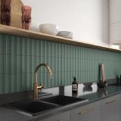 Azulejo Onda In Green Brillo / Mate 6,5x20cm