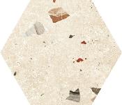 HEXAGONO TERRAZO SEVILLA MARFIL
