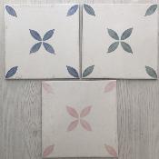 HOJAS AZUL 25x25cm