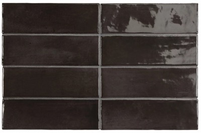 Azulejo Palma BLACK BRILLO 5x15cm