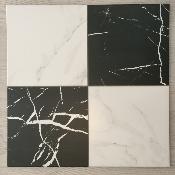 DAMERO CHESS EFECTO MÁRMOL GOLD 44x44cm