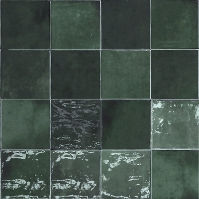 Azulejo Argila Verde Oscuro 10x10cm