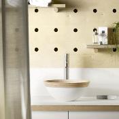 LAVABO SOLID SURFACE CON MADERA