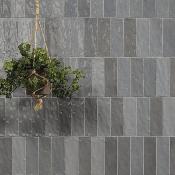 Azulejo Riad Grey  6.5 x 20 cm