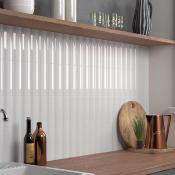 Azulejo Onda In Blanco Brillo / Mate 6,5x20cm