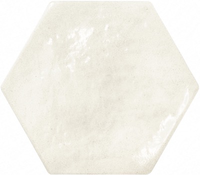 Azulejo Riad HEXAGONAL BLANCO 16,2 x 18,5cm