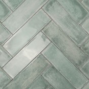 Azulejo Atlántico Aguamarina Brillo 6,9x24cm